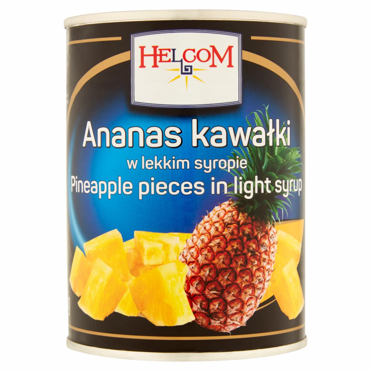 Zdjęcia - Helcom Ananas kawałki w lekkim syropie 565 g