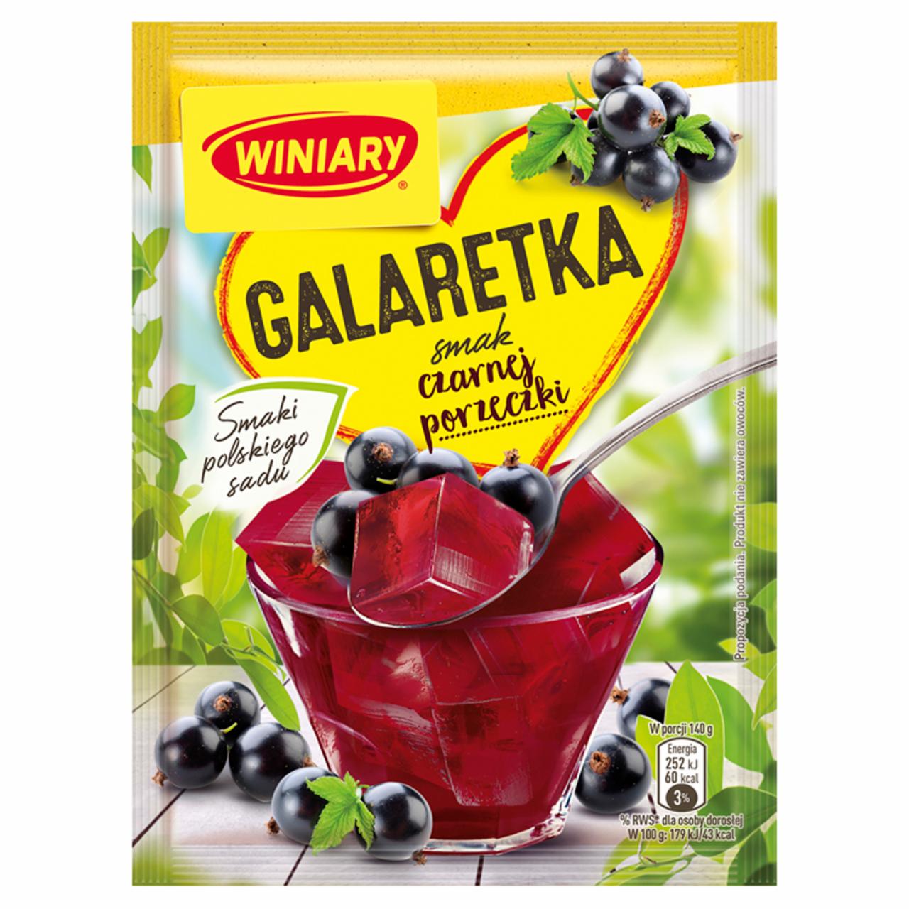 Zdjęcia - Winiary Galaretka smak czarnej porzeczki 47 g