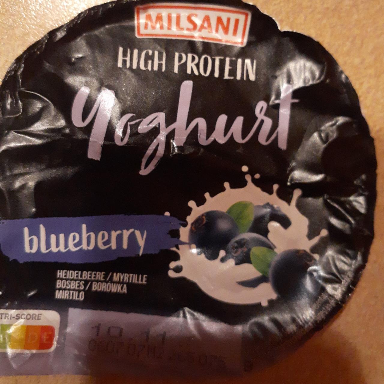 Zdjęcia - High Protein Yoghurt blueberry Milsani