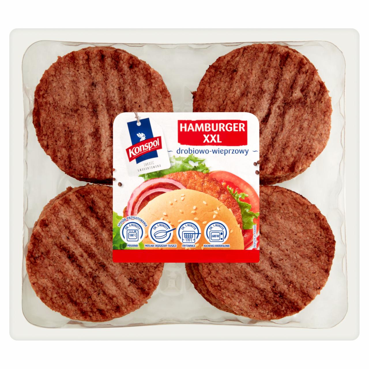 Zdjęcia - Konspol Hamburger XXL drobiowo-wieprzowy 1,6 kg