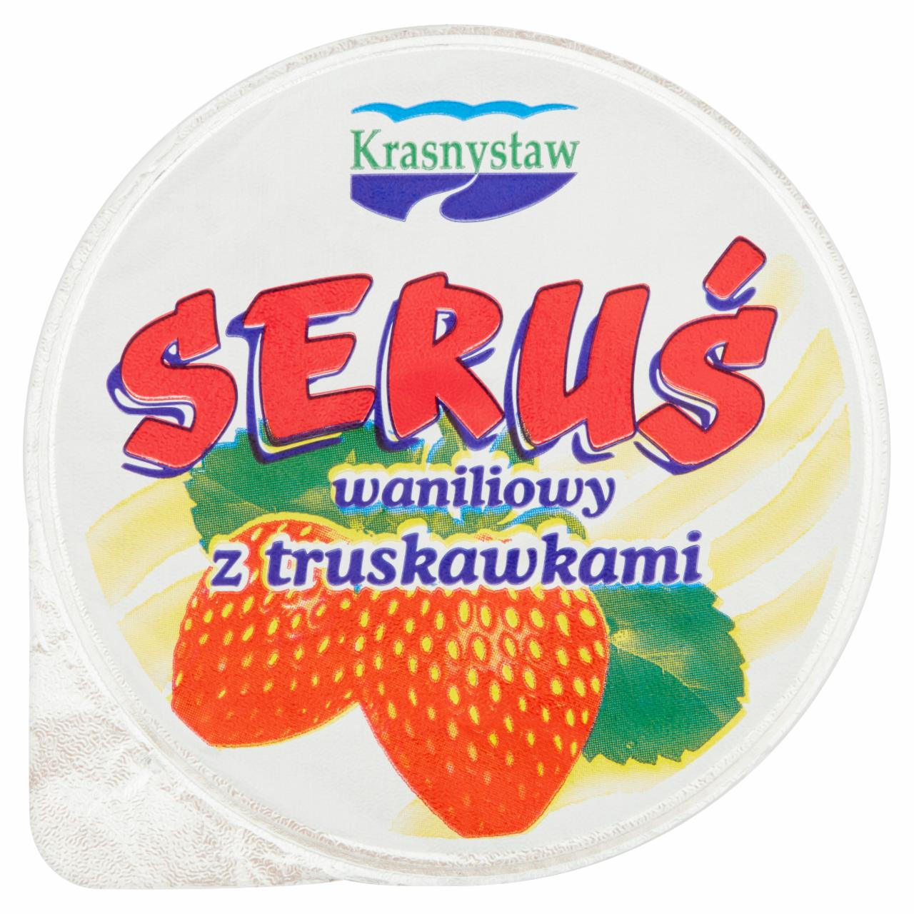 Zdjęcia - Krasnystaw Seruś Serek waniliowy z truskawkami 150 g