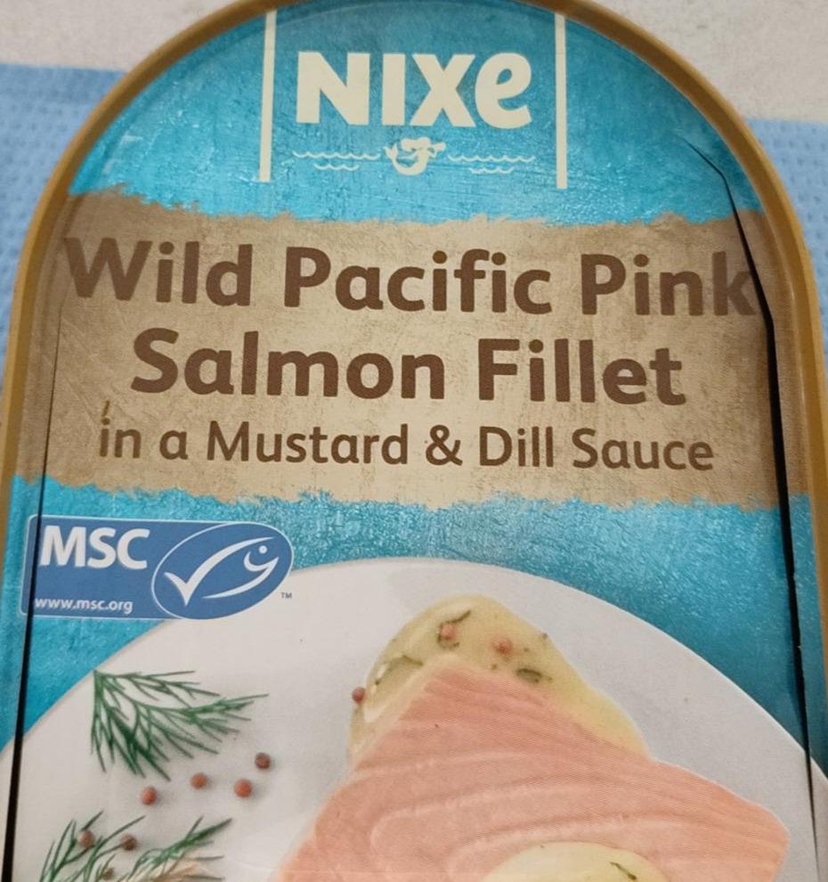 Zdjęcia - Wild Pacific pink Salmon fillet on mustard Nixe