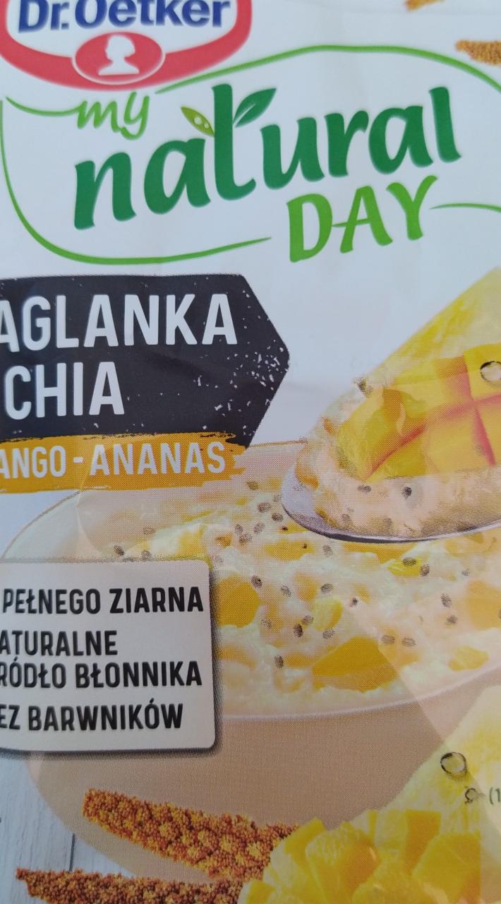 Zdjęcia - Dr. Oetker My Natural Day Jaglanka z chia mango-ananas 40 g