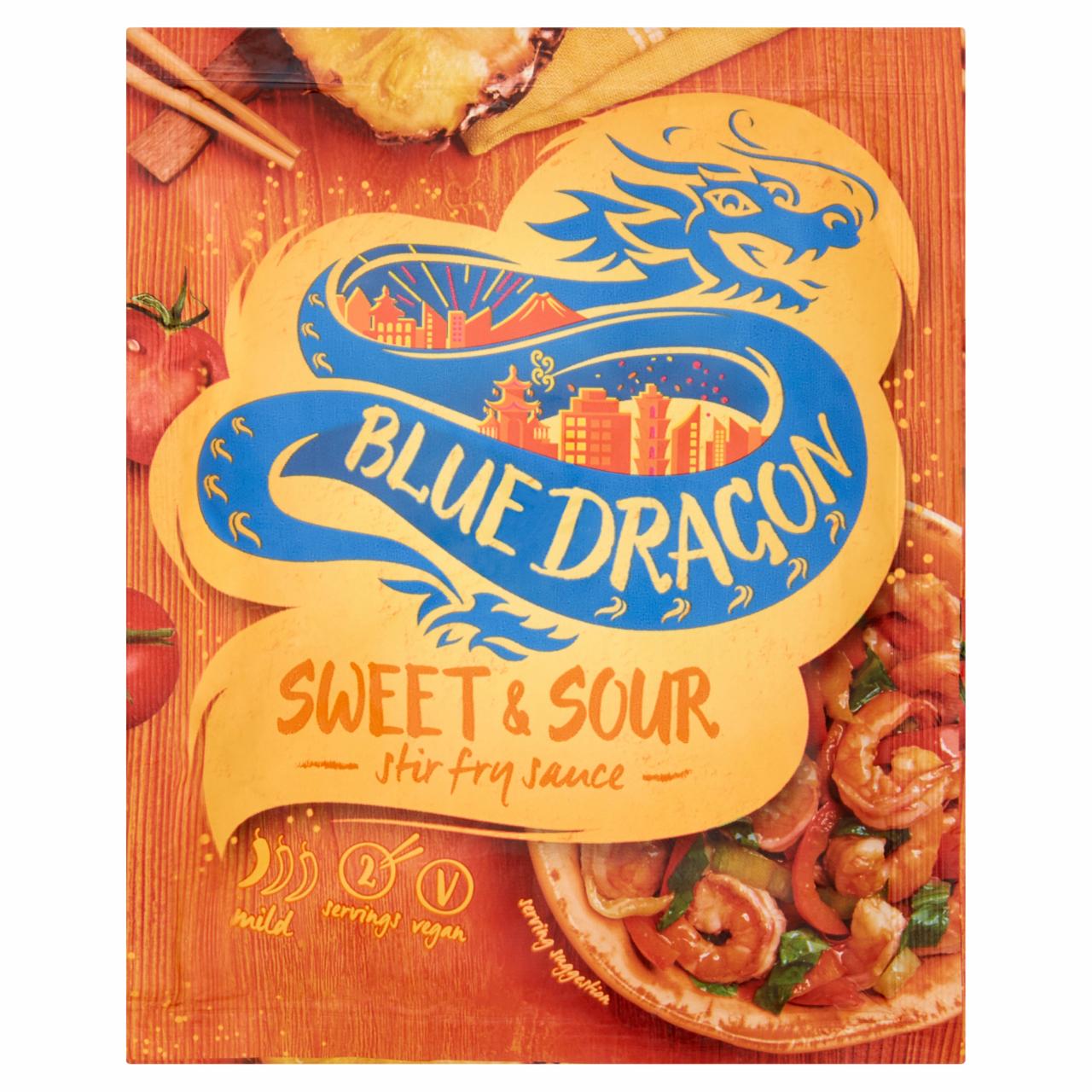 Zdjęcia - Blue Dragon Sos słodko-kwaśny w stylu chińskim z sokiem z ananasa i pastą pomidorową 120 g