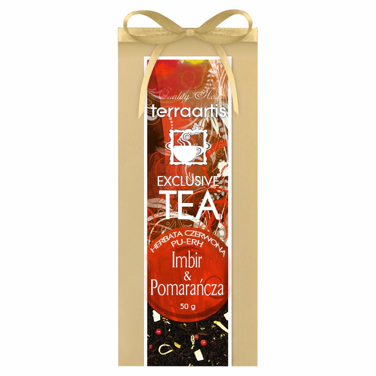 Zdjęcia - Terraartis Exclusive Tea Herbata czerwona Pu-erh imbir & pomarańcza 50 g