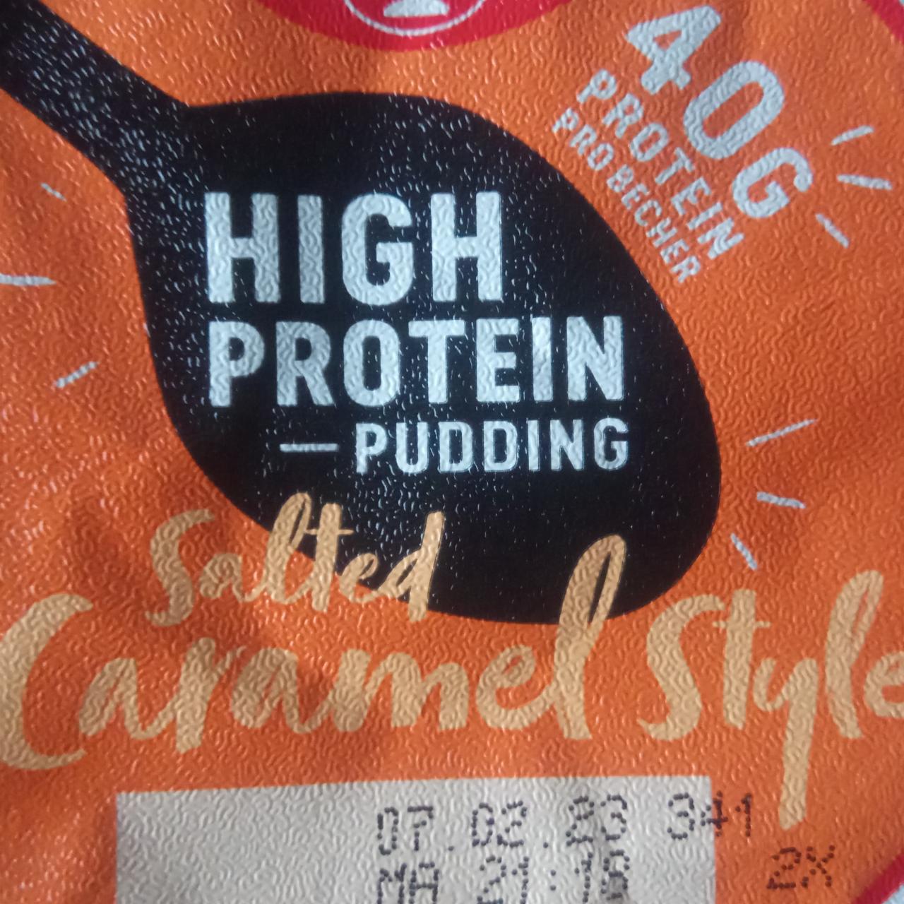 Zdjęcia - High Protein pudding salted caramel Dr. Oetker