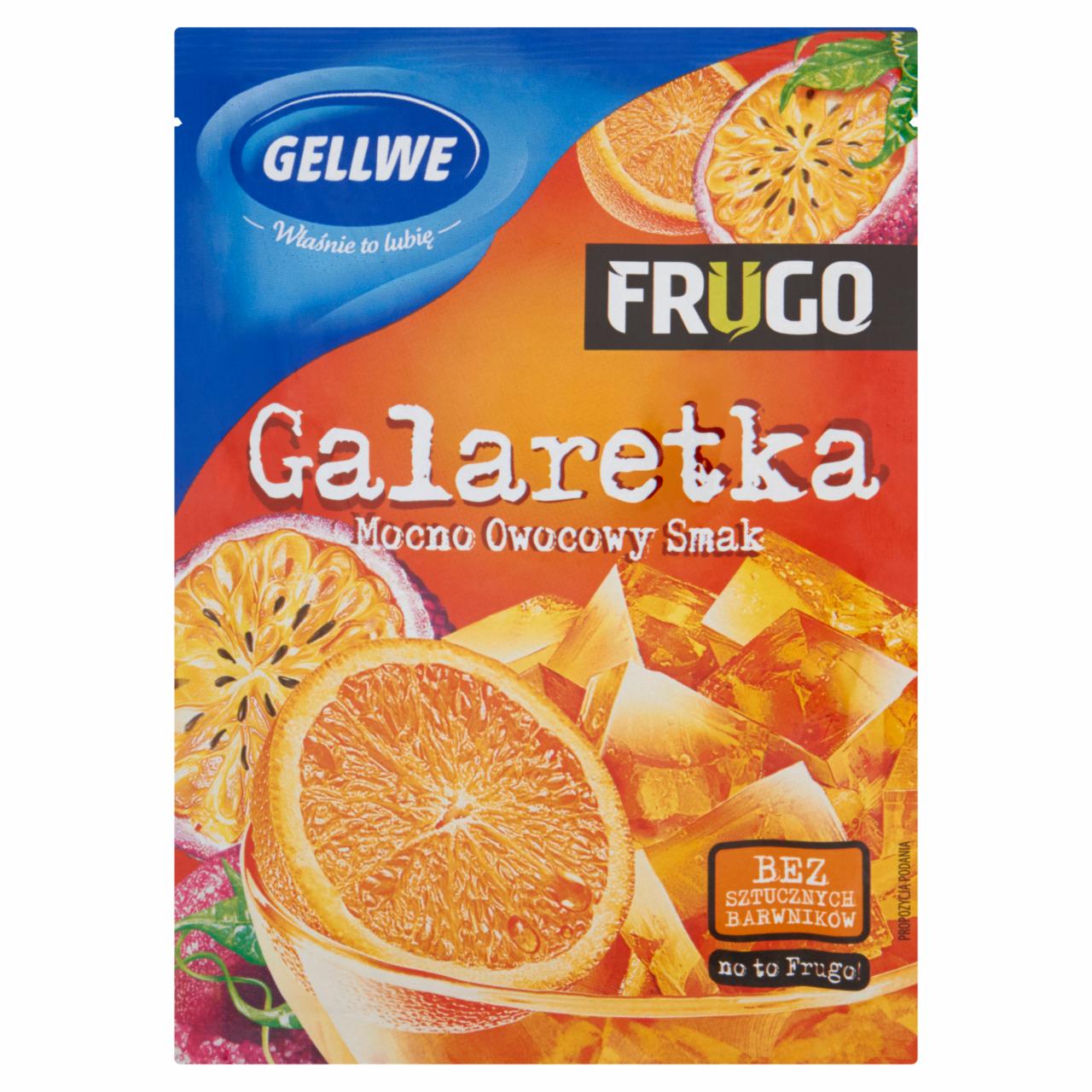 Zdjęcia - Gellwe Frugo Pomarańczowe Galaretka 75 g