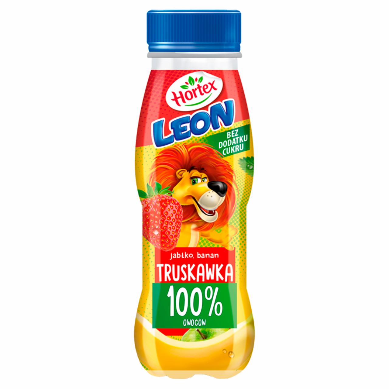 Zdjęcia - Hortex Leon Koktajl jabłko banan truskawka 300 ml