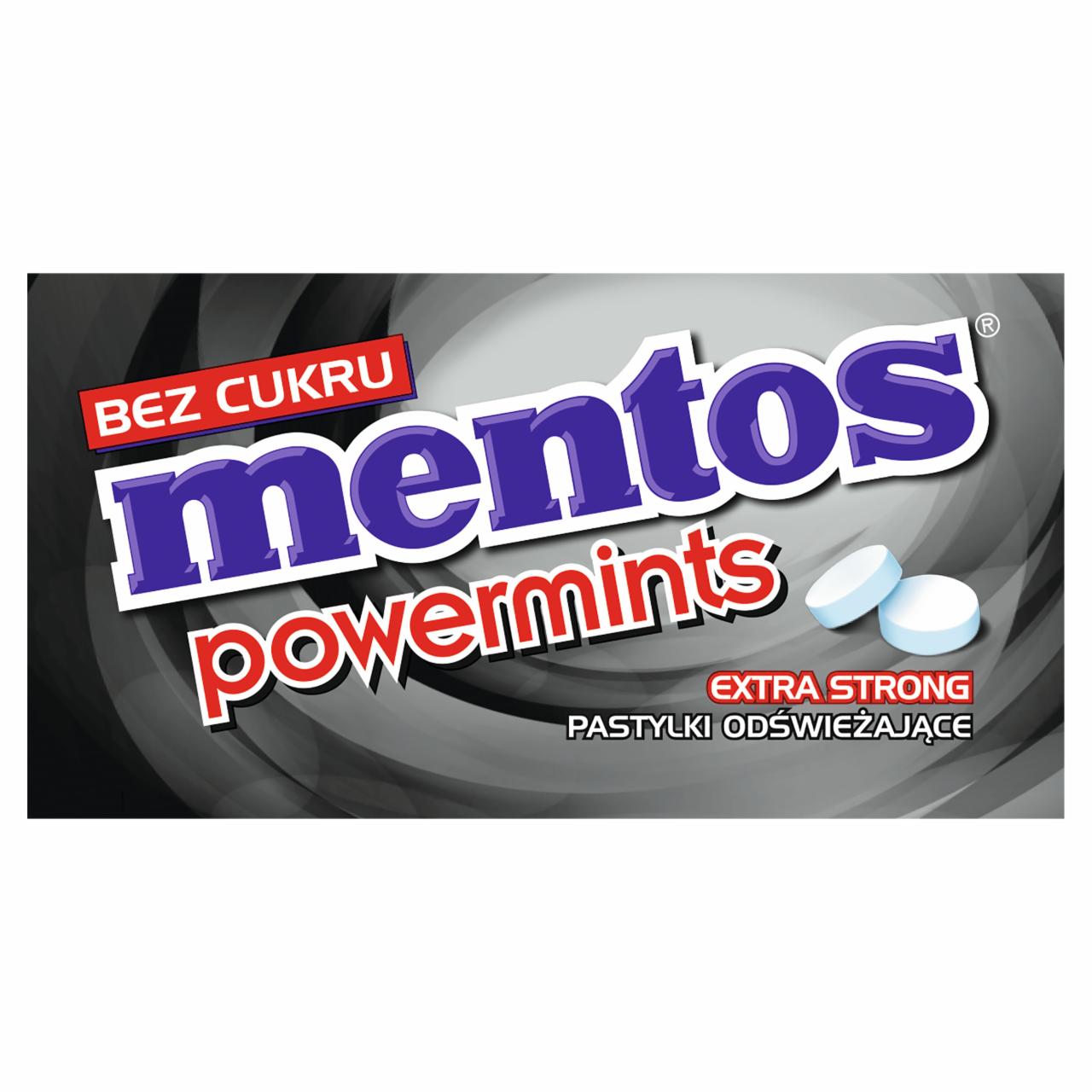Zdjęcia - Mentos Powermints Odświeżające pastylki bez cukru o smaku silnej mięty 24 x 5,7 g