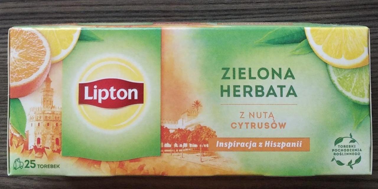 Zdjęcia - Zielona herbata z nutą cytrusów Lipton