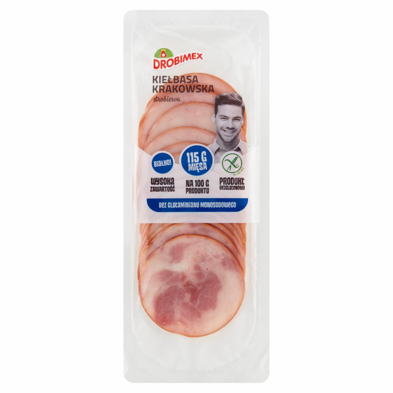 Zdjęcia - Drobimex Kiełbasa krakowska drobiowa 75 g