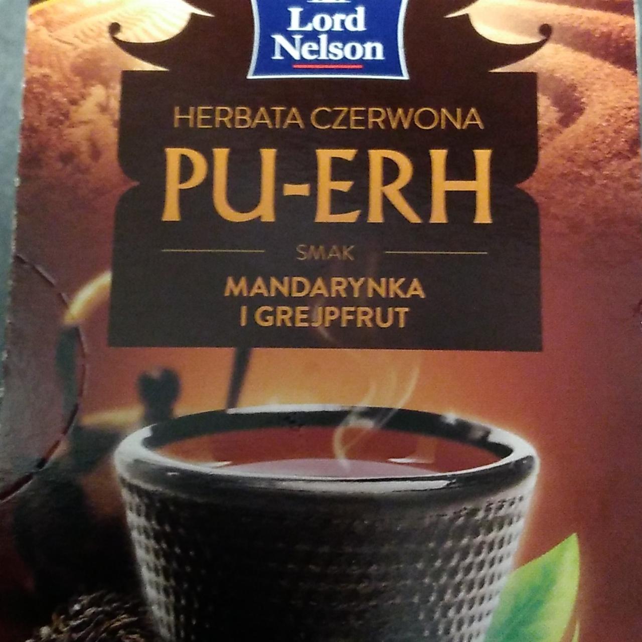 Zdjęcia - Herbata Czerwona Pu-Erh smak mandarynka i grejpfrut Lord Nelson