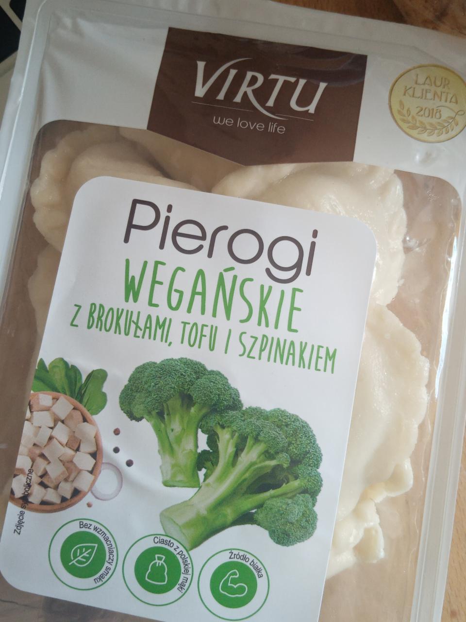 Zdjęcia - Pierogi wegańskie z brokułami tofu i szpinakiem Virtu