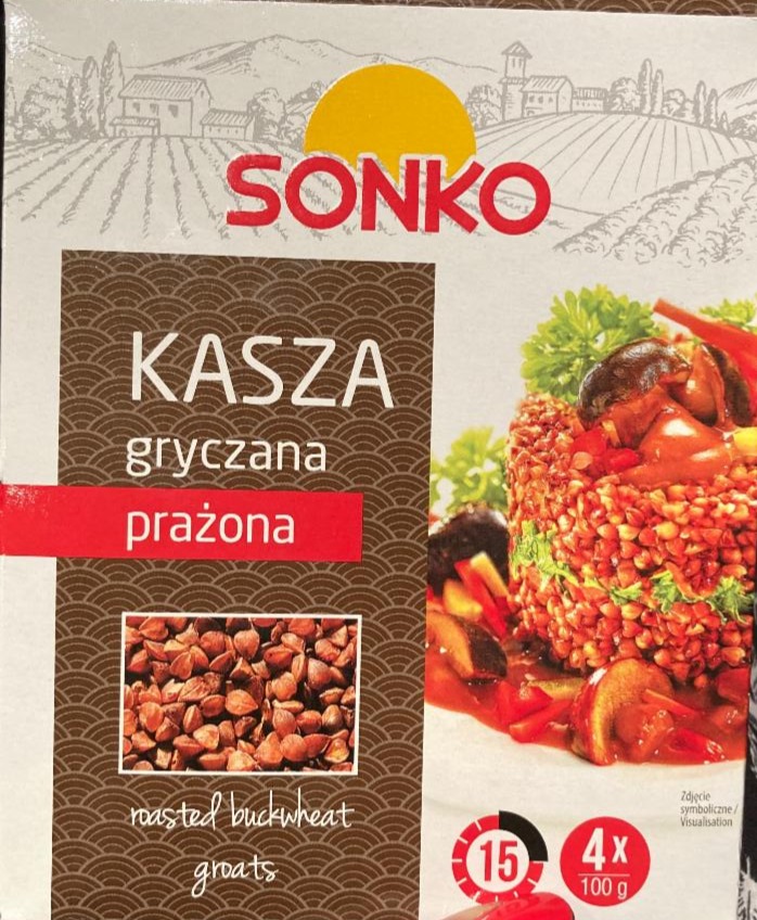 Zdjęcia - Sonko Kasza gryczana prażona 400 g (4 x 100 g)