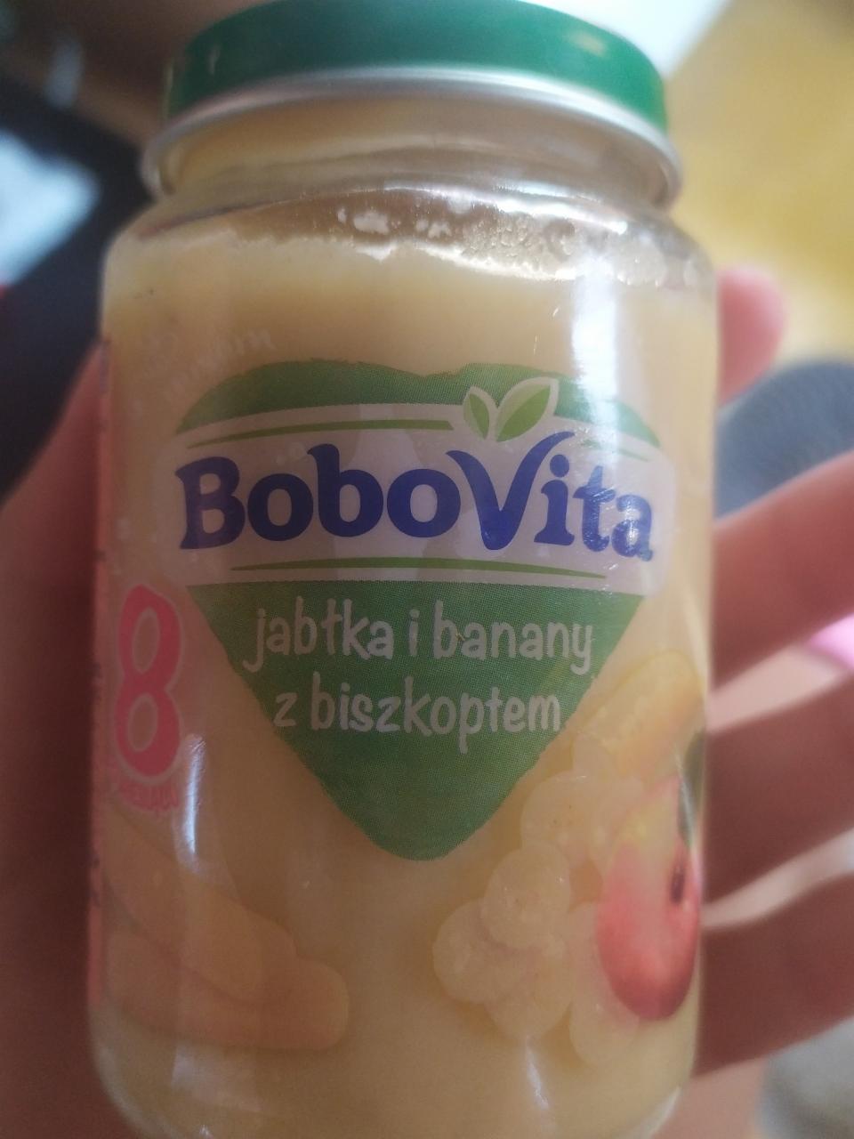 Zdjęcia - BoboVita Jabłka i banany z biszkoptem po 8 miesiącu 190 g