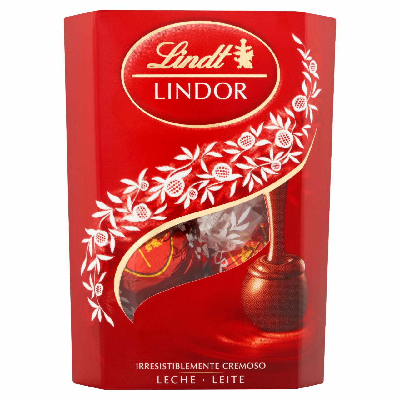 Zdjęcia - Lindt Lindor Pralinki z czekolady mlecznej z nadzieniem 37 g