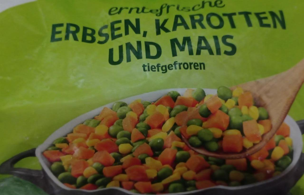 Zdjęcia - Erntefrische Erbsen Karotten und Mais fiefgefroren K-Classic