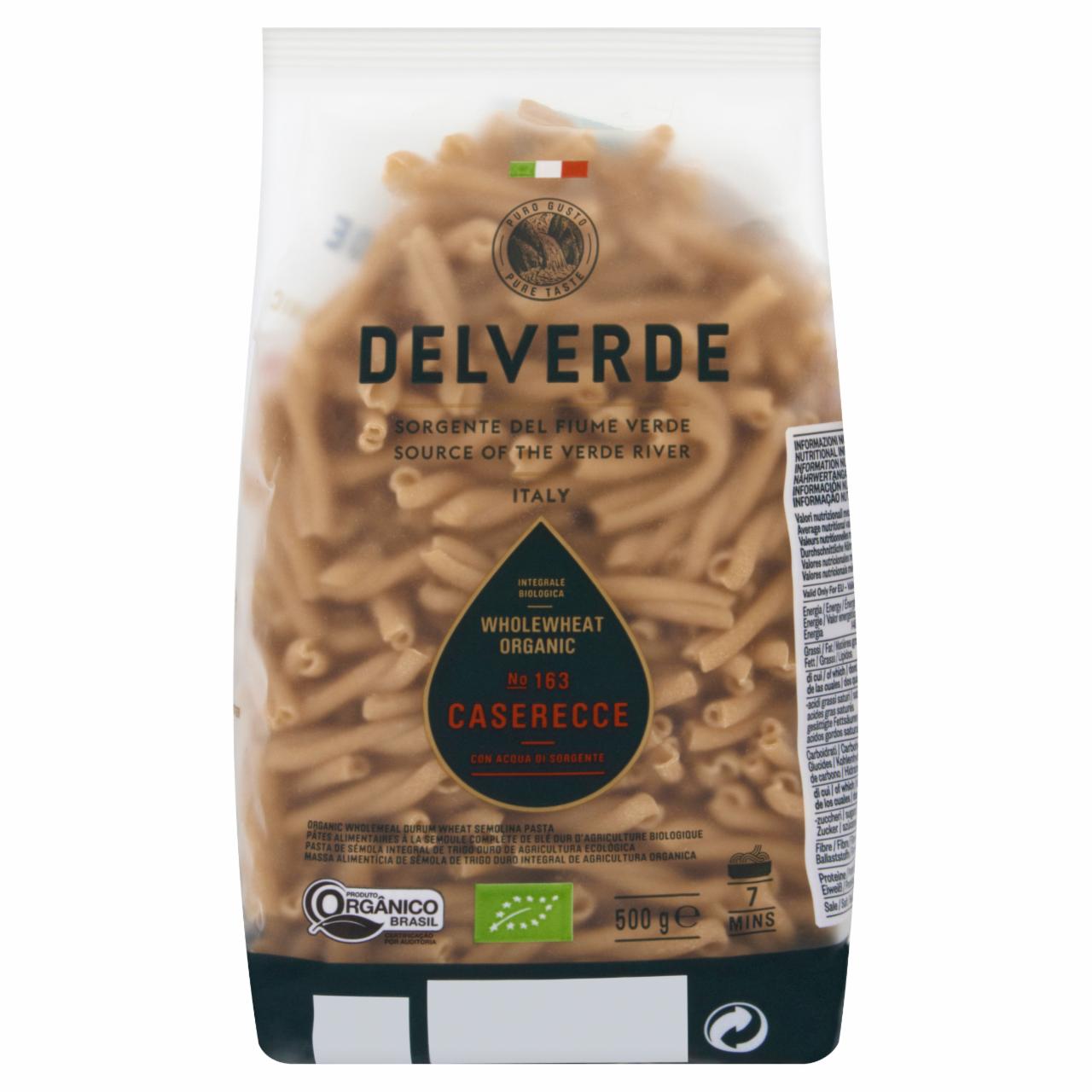 Zdjęcia - Delverde Makaron pełnoziarnisty Casarecce Bio 500 g