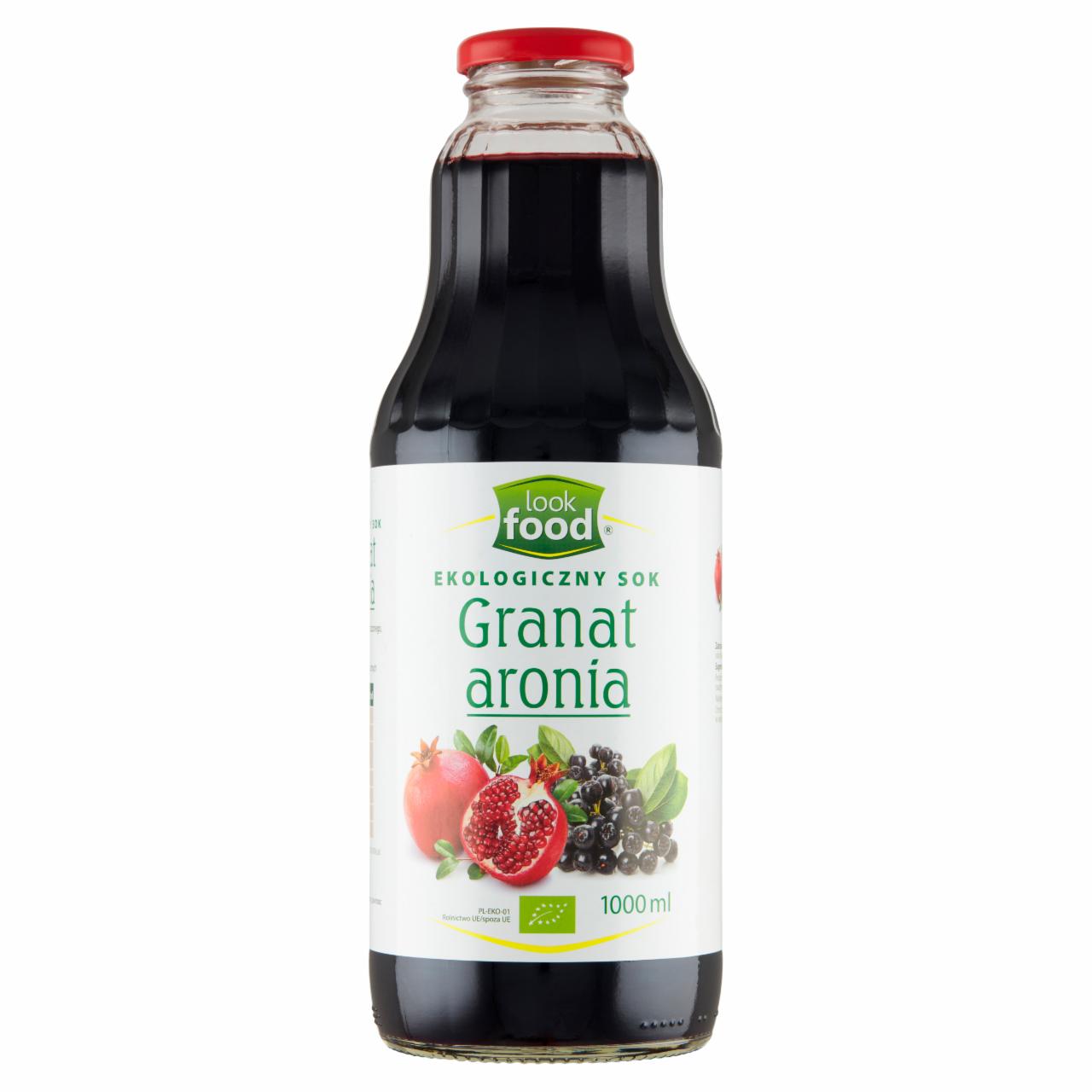 Zdjęcia - Look Food Ekologiczny sok granat aronia 1000 ml