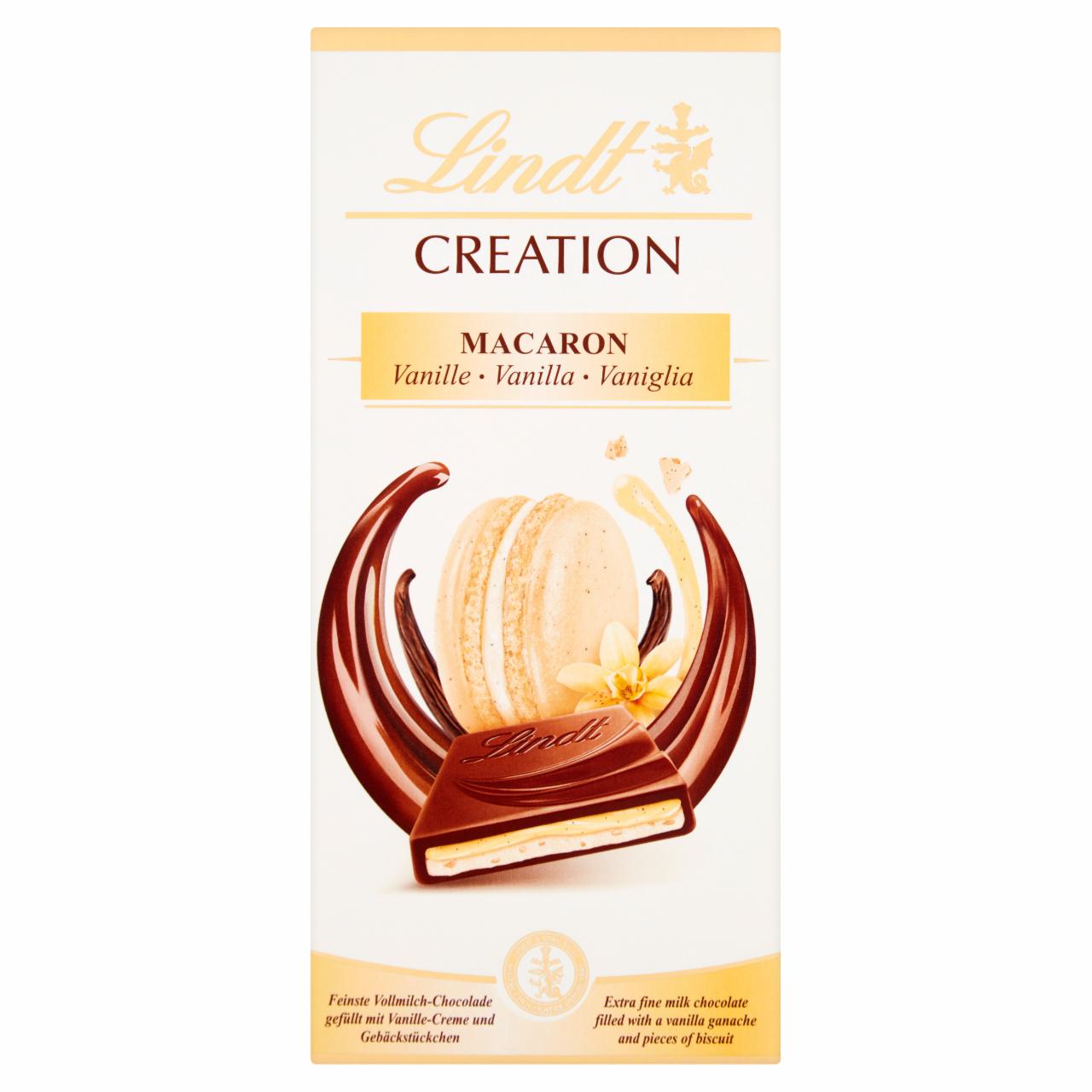 Zdjęcia - Lindt Creation Czekolada mleczna z waniliowym kremem 'ganache' kawałkami herbatników i bezy 150 g