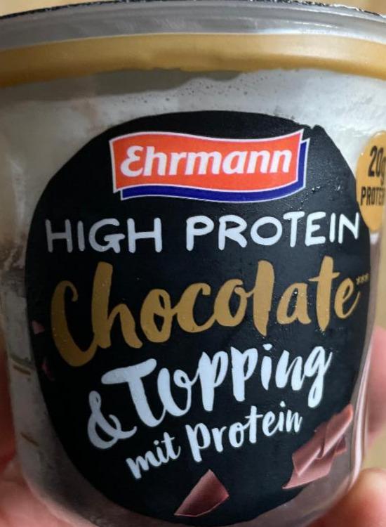 Zdjęcia - High protein chocolate & tipping Ehrmann