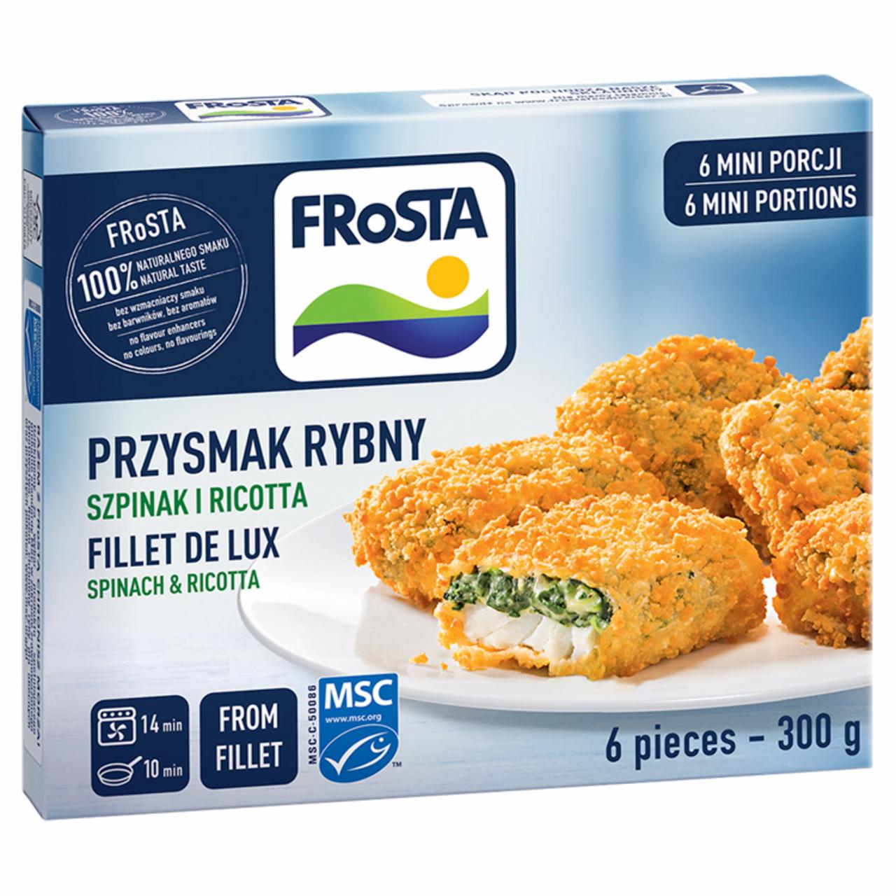 Zdjęcia - FRoSTA Przysmak rybny szpinak i ricotta 300 g (6 sztuk)