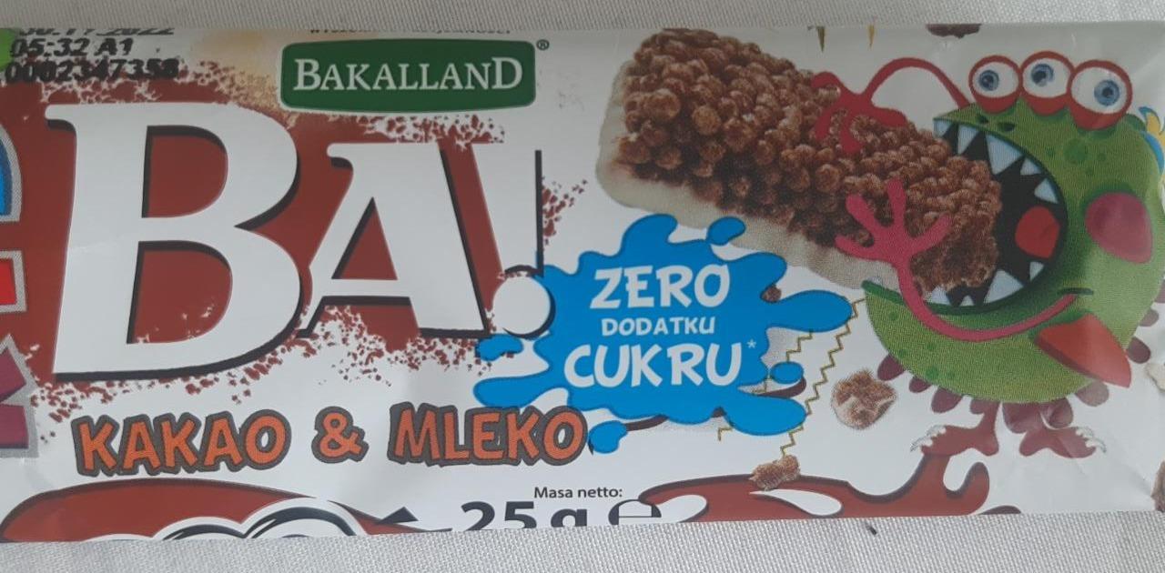 Zdjęcia - BA! kakao & mleko Zero cukru Bakalland