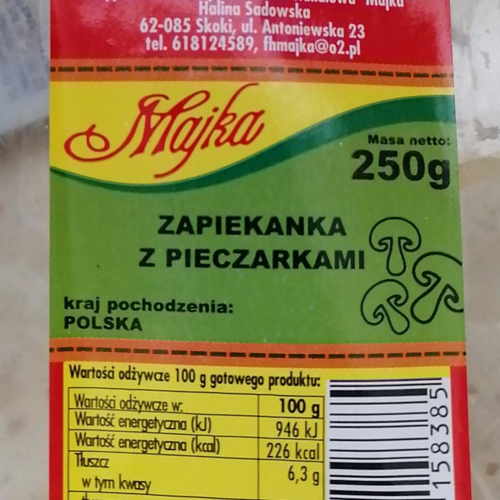 Zdjęcia - Zapiekanka z pieczarkami Majka