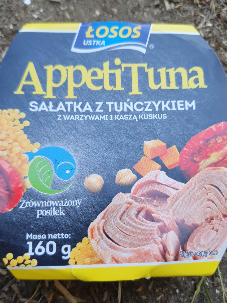 Zdjęcia - Łosoś Ustka AppetiTuna Sałatka z tuńczykiem z warzywami i kaszą kuskus 160 g