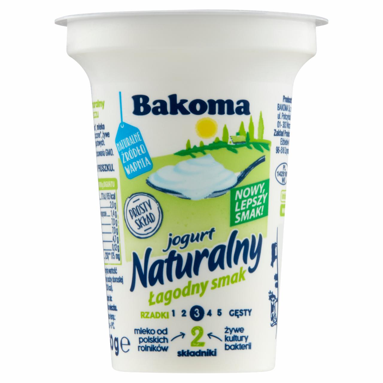 Zdjęcia - Bakoma Jogurt naturalny łagodny smak 150 g 