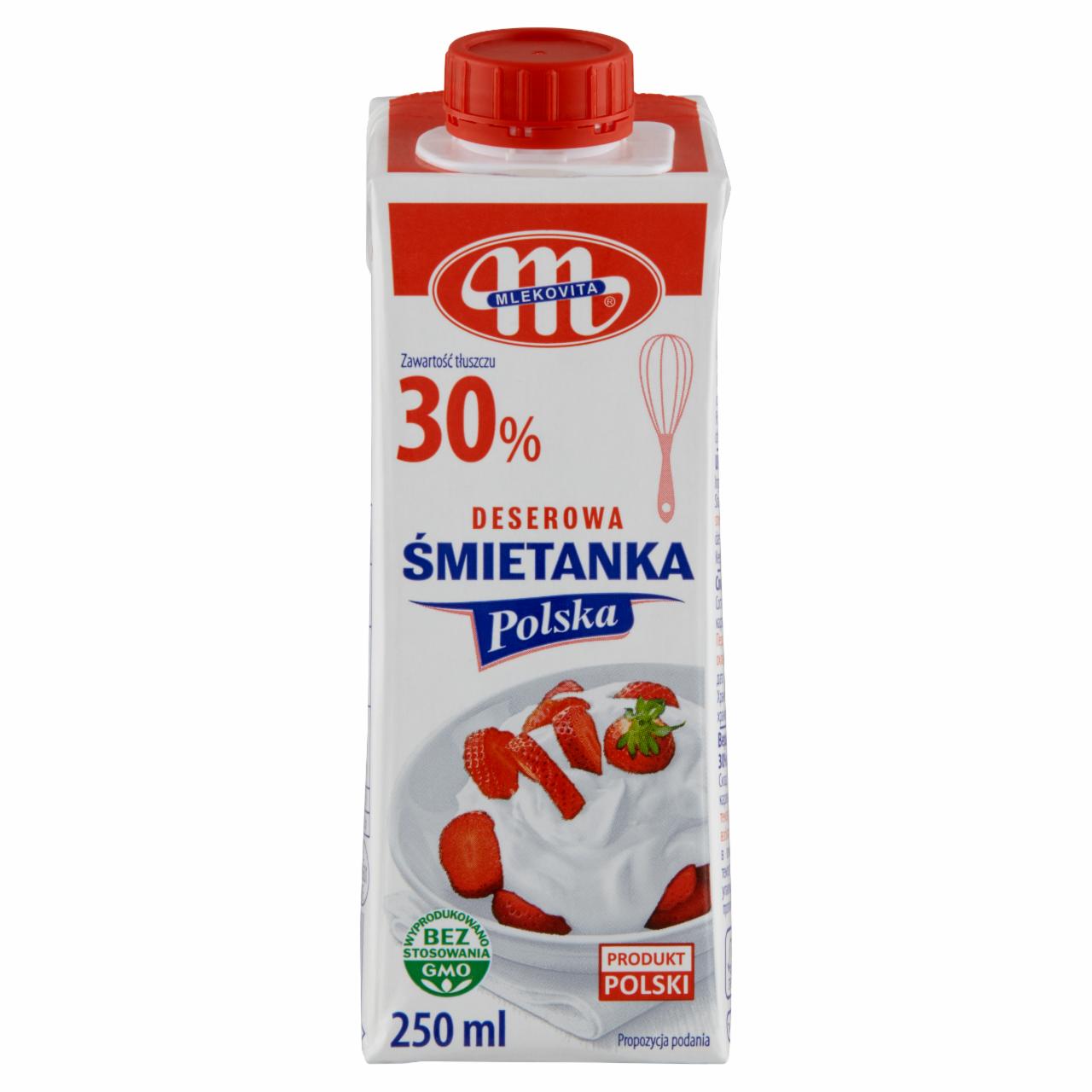 Zdjęcia - Mlekovita Śmietanka Polska deserowa 30% 250 ml