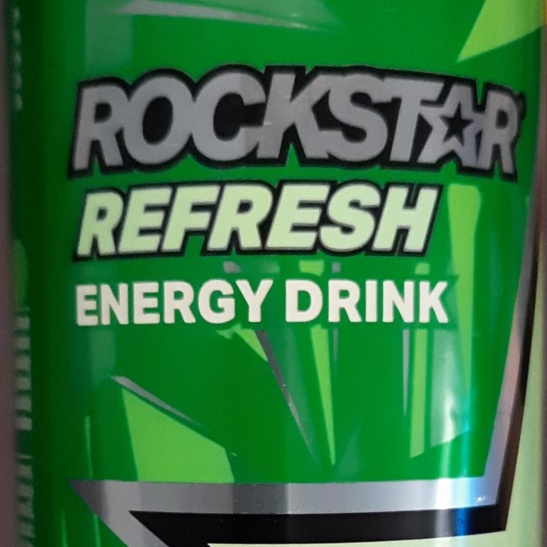 Zdjęcia - Rockstar Gazowany napój energetyzujący o smaku limonki i ogórka bez cukru 500 ml