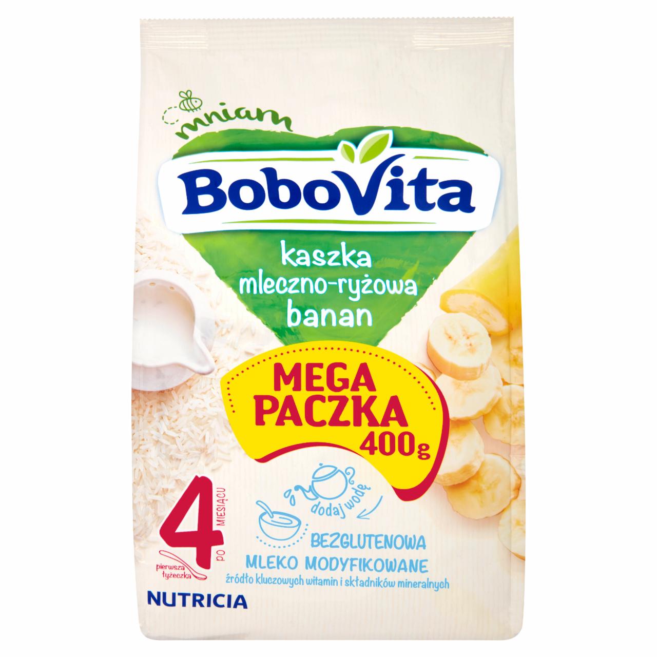 Zdjęcia - BoboVita Kaszka mleczno-ryżowa banan po 4 miesiącu 400 g