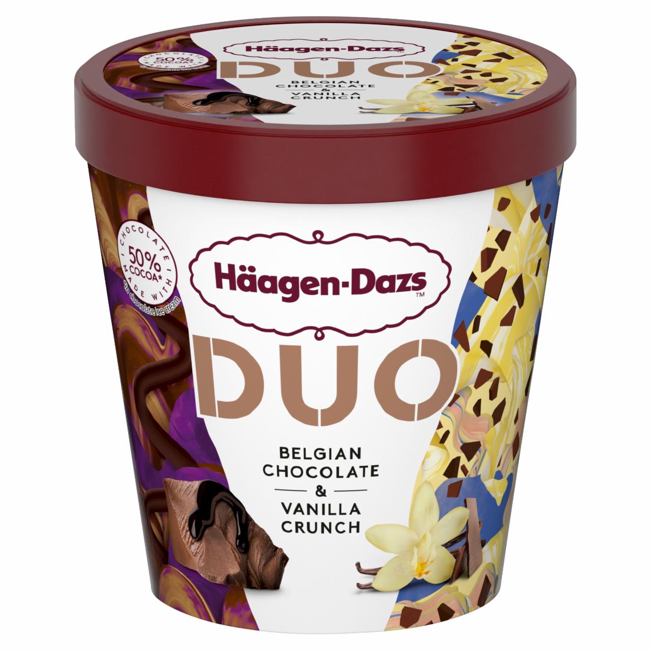 Zdjęcia - Häagen-Dazs Duo Belgian Chocolate & Vanilla Crunch Lody 420 ml