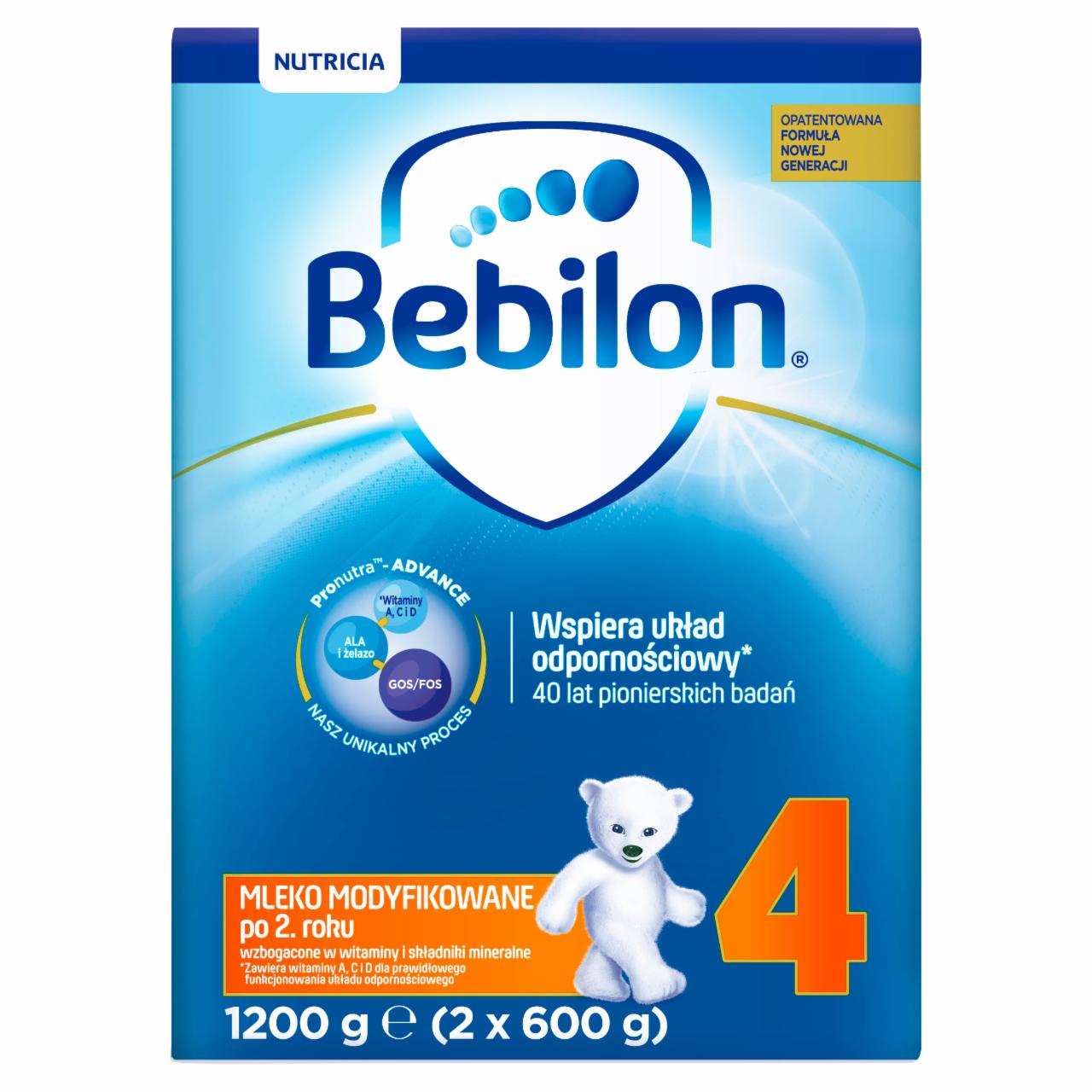 Zdjęcia - Bebilon 4 Pronutra-Advance Mleko modyfikowane po 2. roku 1200 g (2 x 600 g)