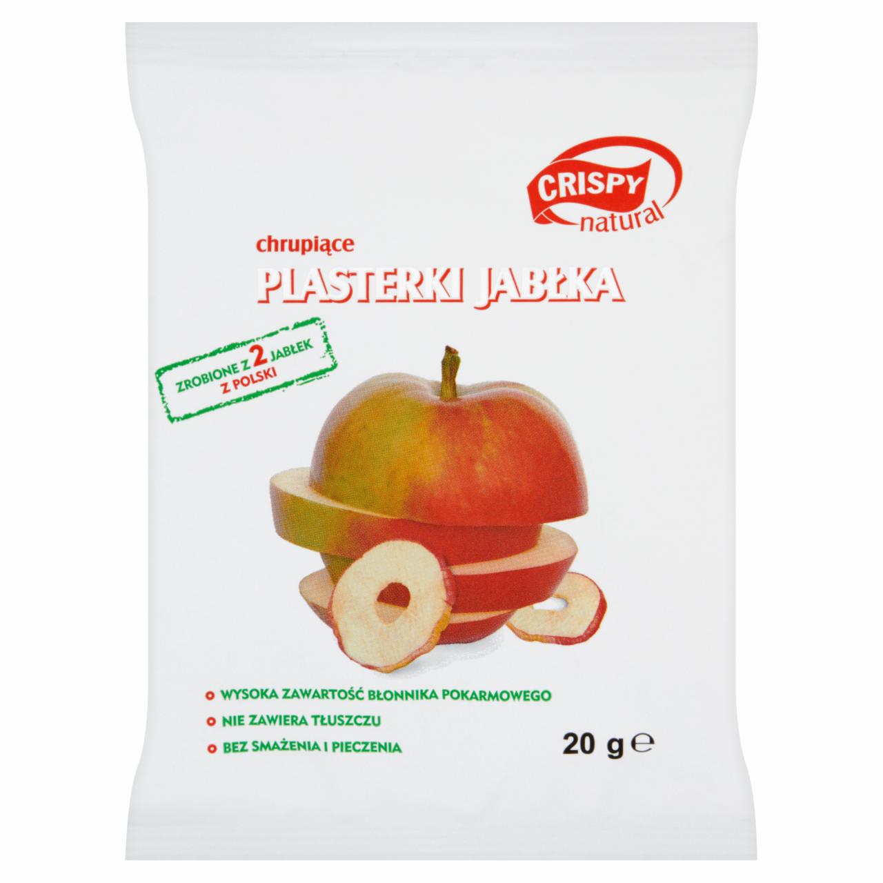 Zdjęcia - Crispy Natural Plasterki jabłka chrupiące 20 g