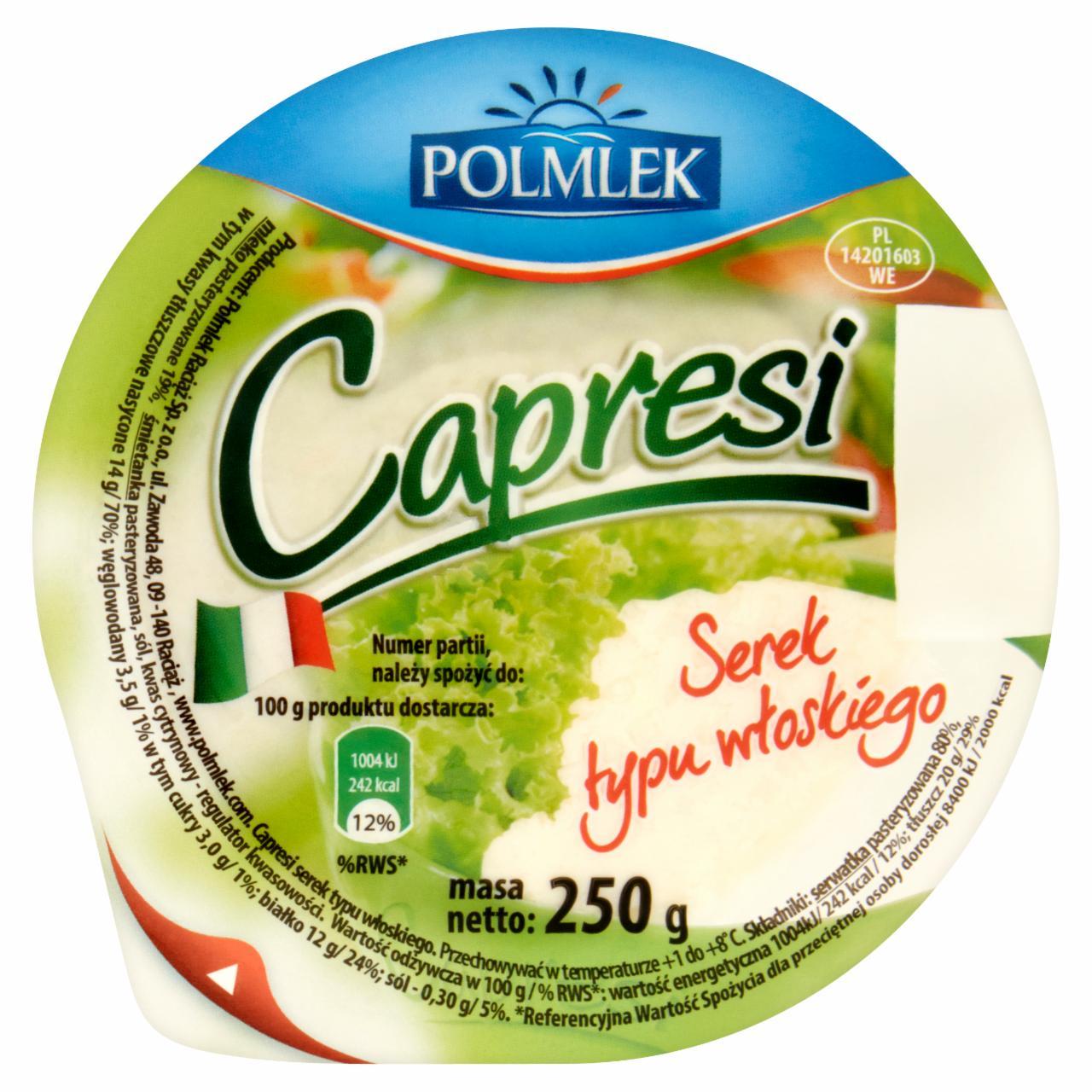 Zdjęcia - Polmlek Capresi Serek typu włoskiego 250 g