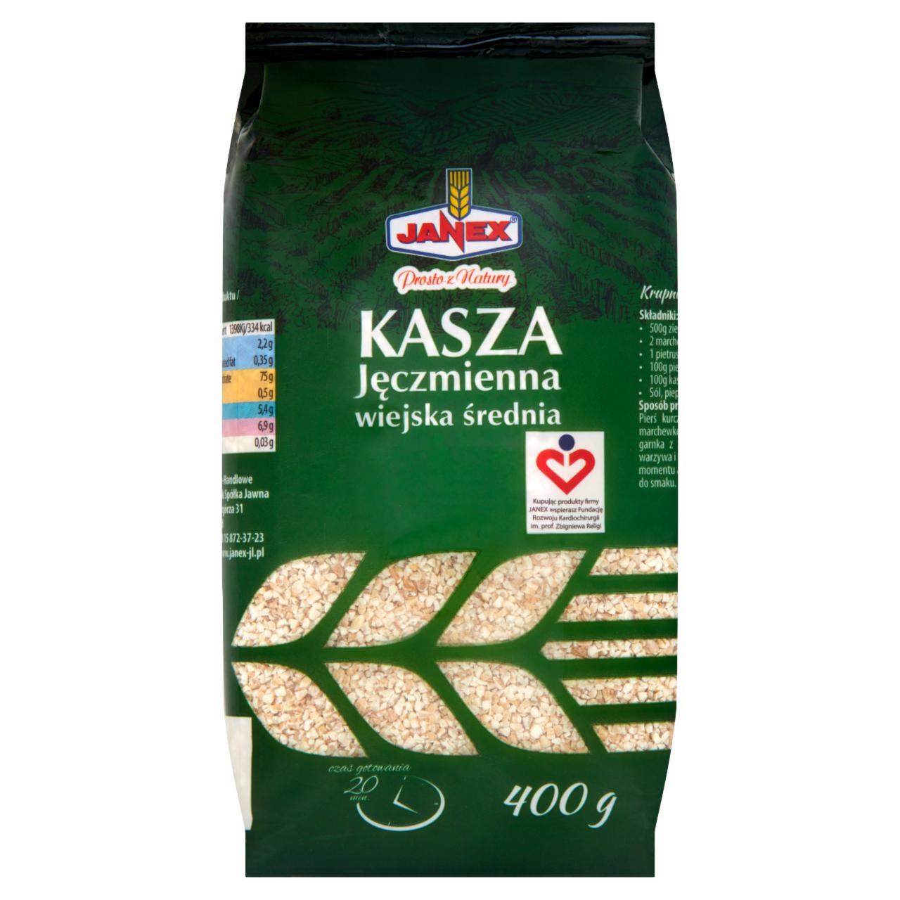 Zdjęcia - Janex Kasza jęczmienna wiejska średnia 400 g