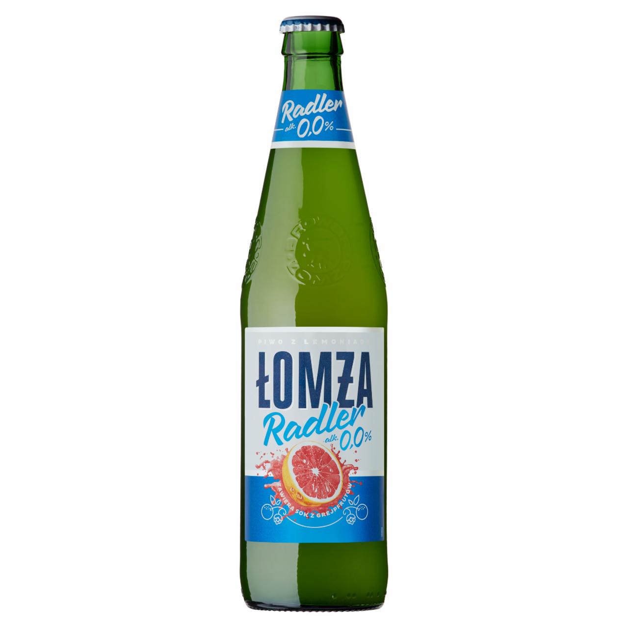 Zdjęcia - Łomża Radler Bezalkoholowy napój piwny z lemoniadą o smaku grejpfrutowym 500 ml