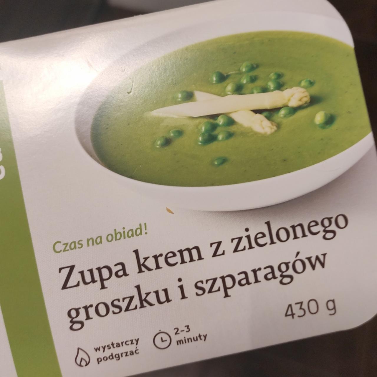 Zdjęcia - Zupa krem z zielonego groszku i szparagów Eat me