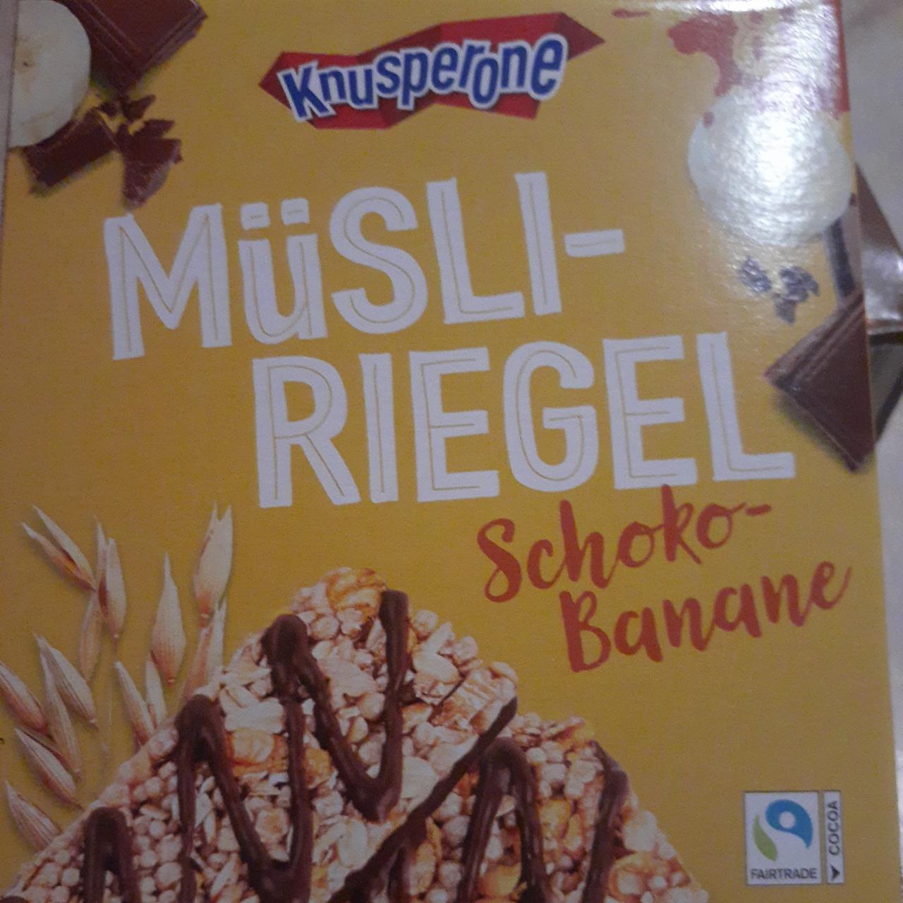 Zdjęcia - Musli Riegel Schoko Banane Knusperone