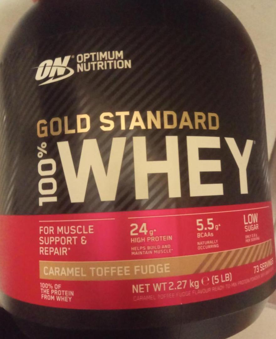 Zdjęcia - Gold standard whey caramel toffee fudge Optimum Nutrition