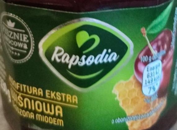 Zdjęcia - Rapsodia konfitura extra malinowa z miodem