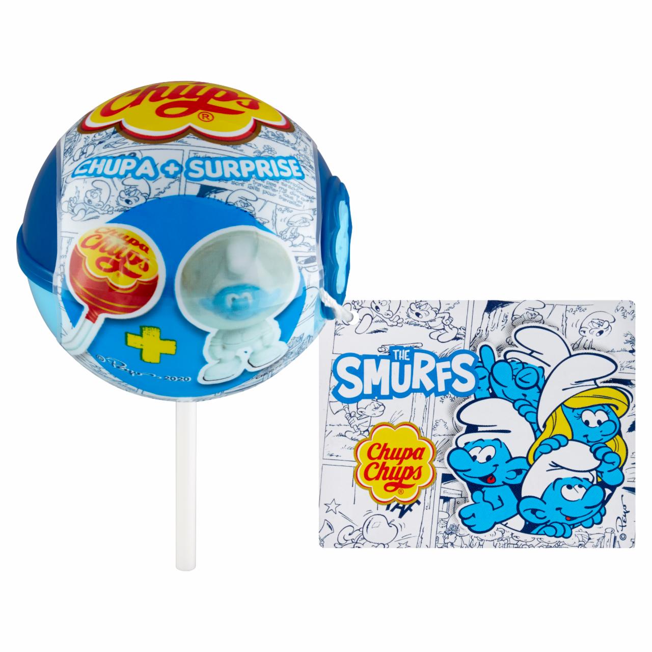 Zdjęcia - Chupa Chups The Smurfs Lizak o smaku truskawkowym 12 g