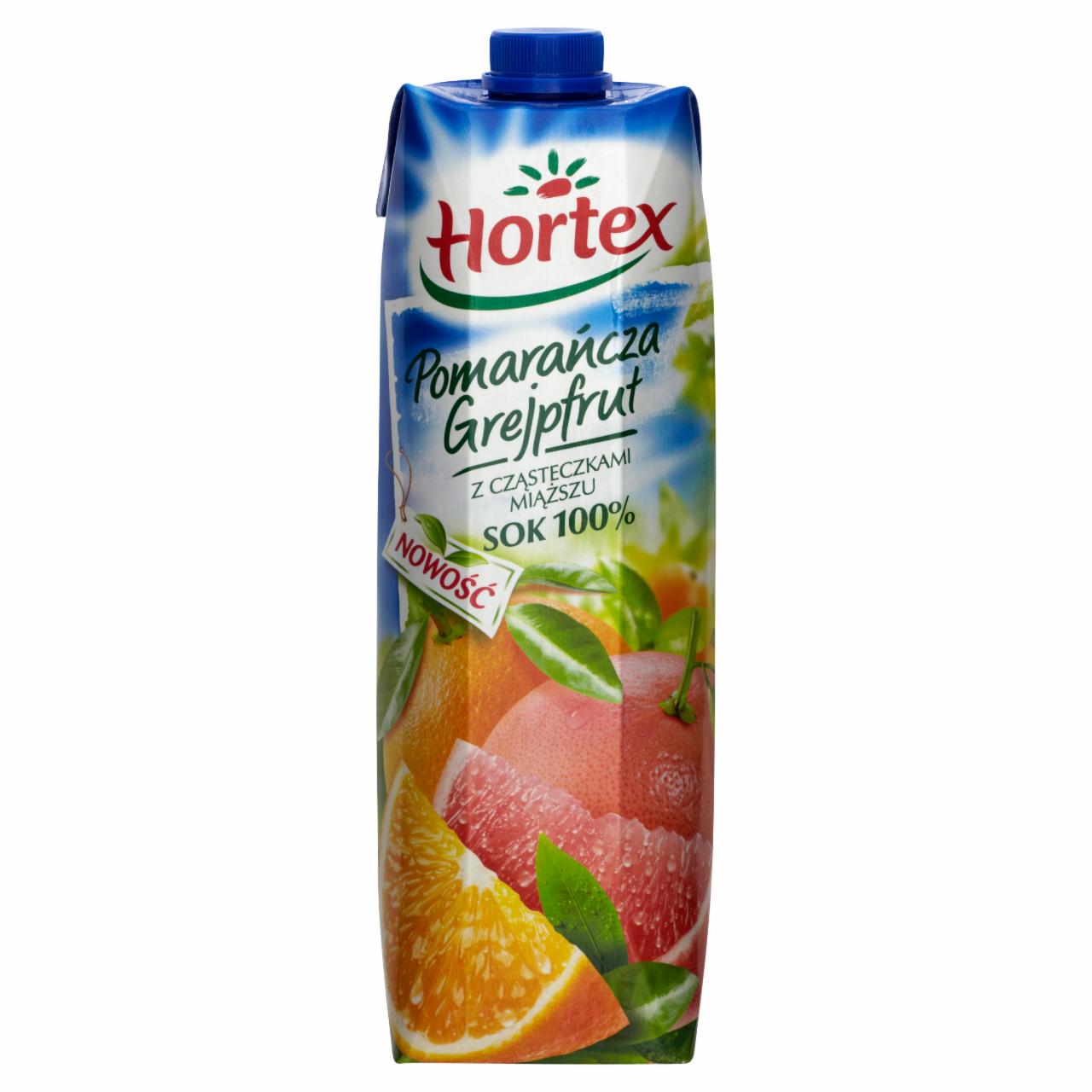 Zdjęcia - Hortex Pomarańcza Grejpfrut z cząstkami miąższu Sok 100% 1 l