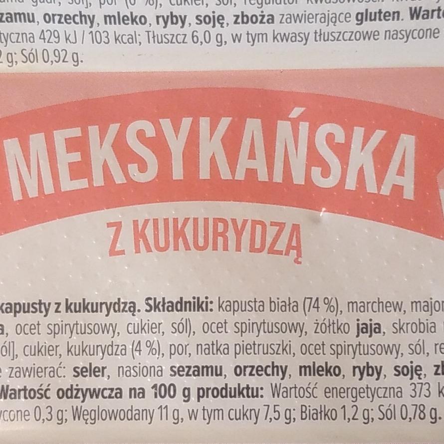 Zdjęcia - Surówka meksykańska z kukurydzą z Zieleniaka