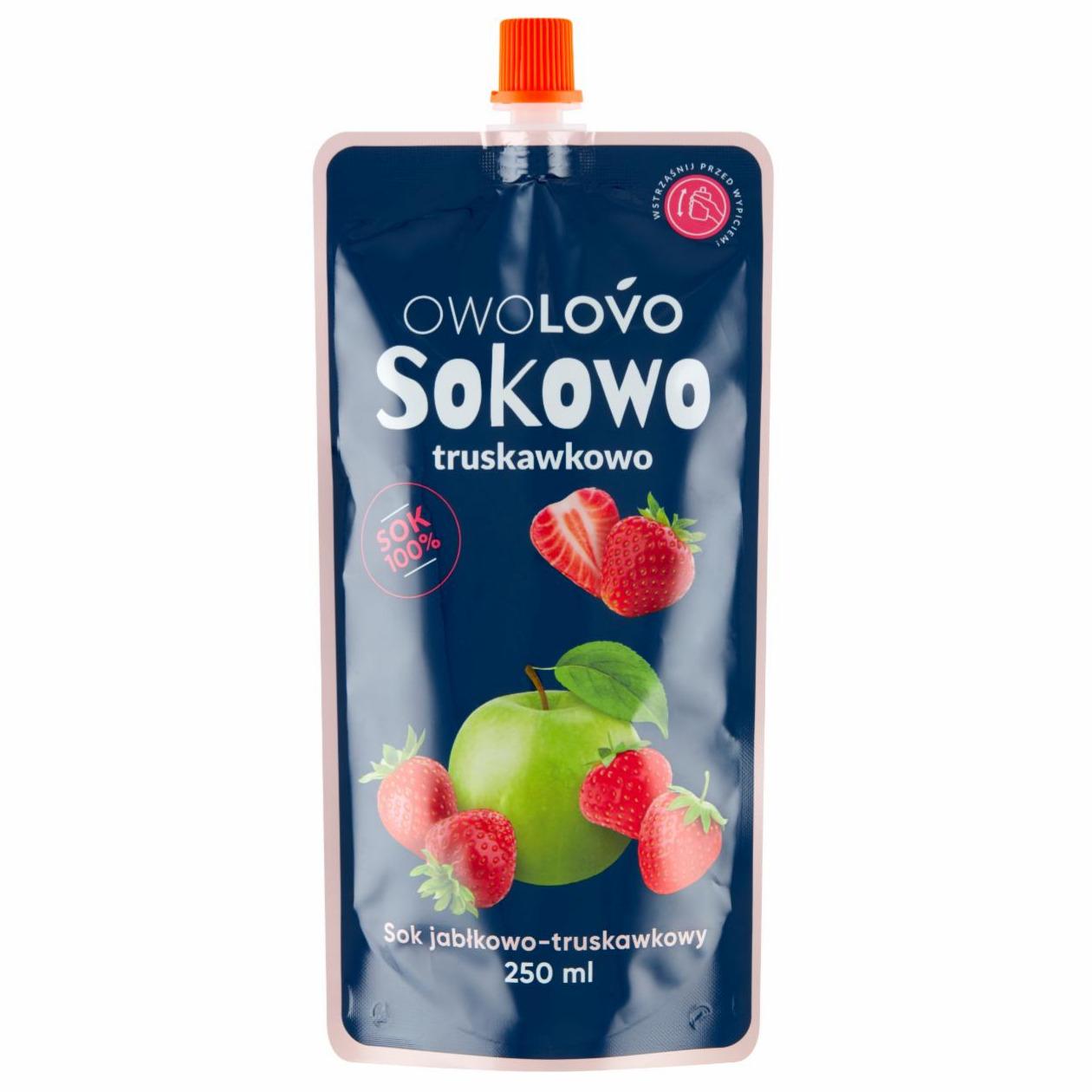 Zdjęcia - Sokowo truskawkowo Sok jabłkowo truskawkowy OWOLOVO