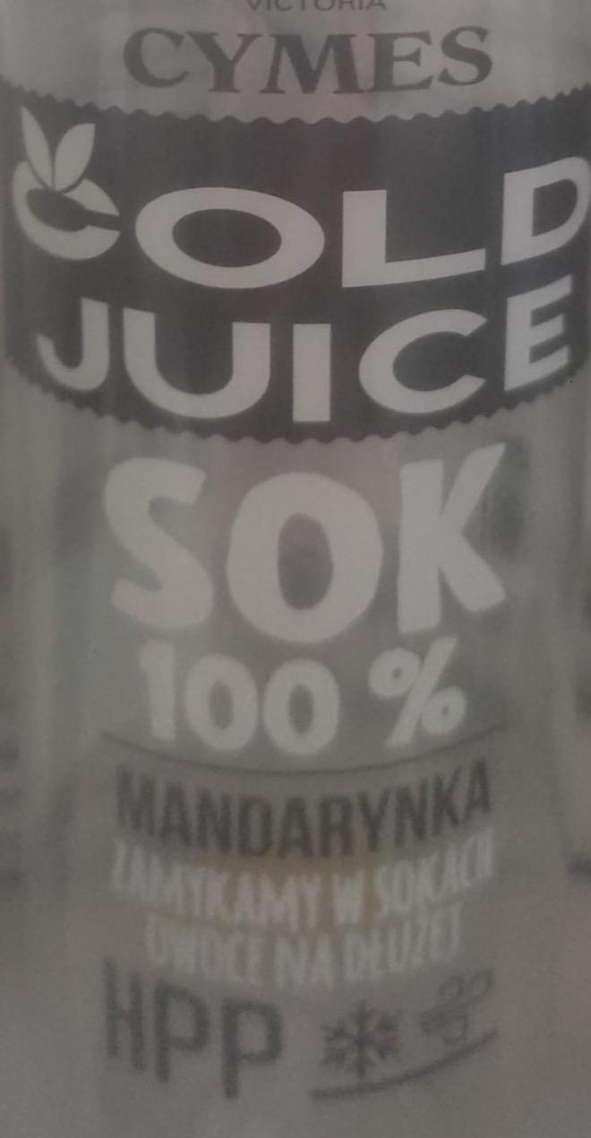 Zdjęcia - Cold JuiceSok 100% mandarynka Victoria Cymes