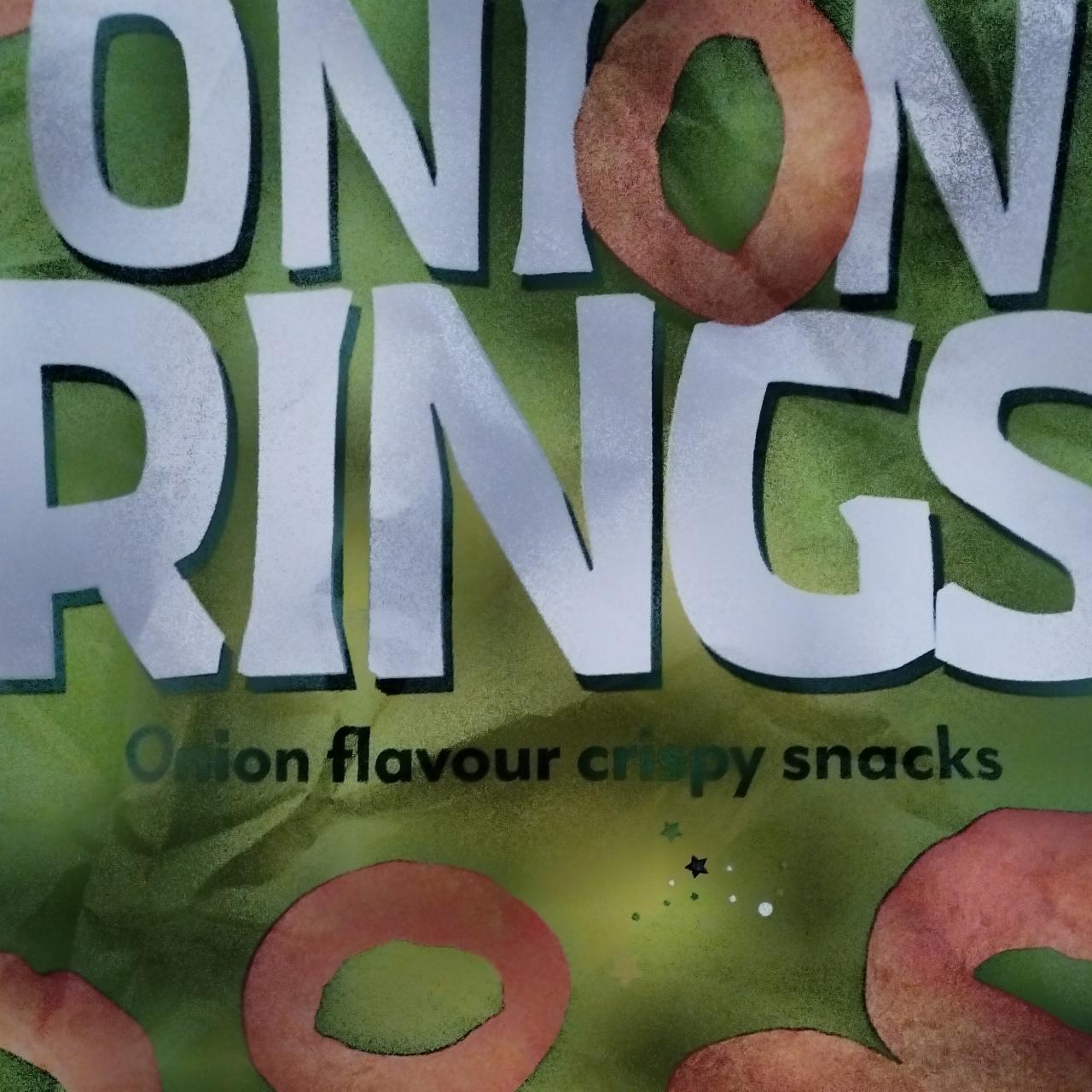 Zdjęcia - Chrupki onion rings kukurydziano pszenne o smaku cebulowym Crispy Snacks
