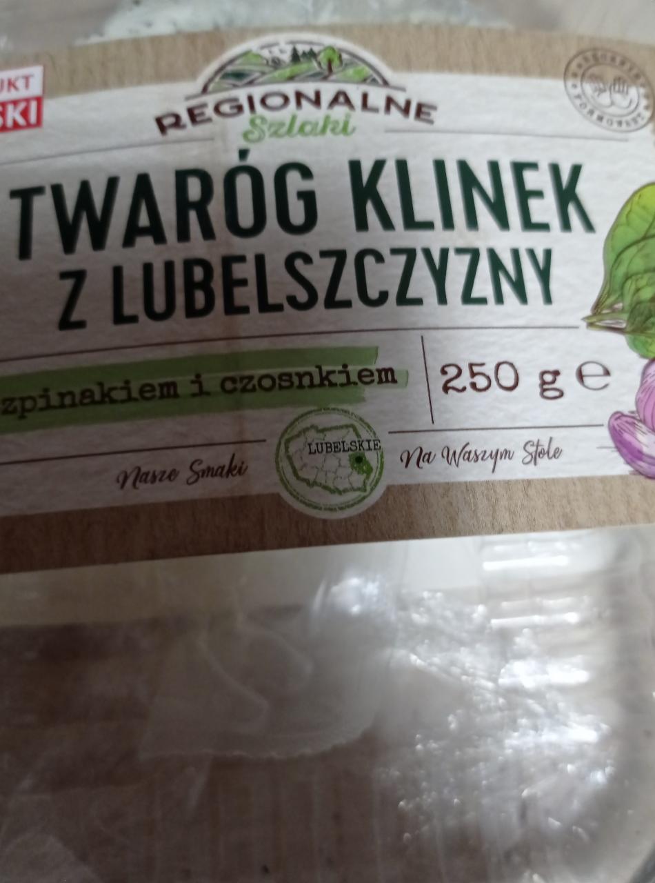 Zdjęcia - Twaróg klinek z Lubelszczyzny ze szpinakiem i czosnkiem Regionalne Szlaki